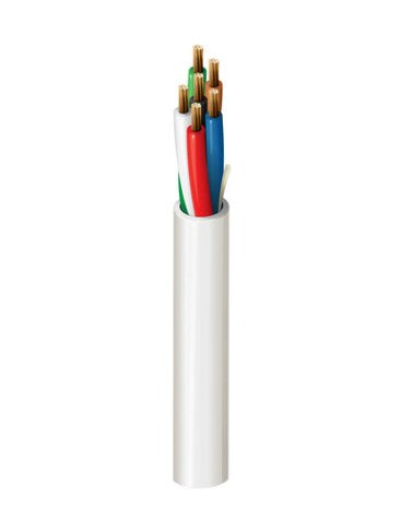 Belden 5504UE 009U1000 cable de audio Blanco