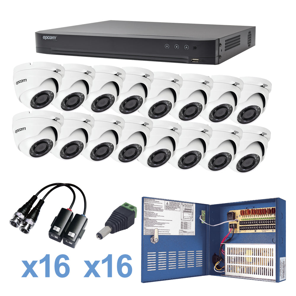 Epcom KEVTX8T16EW kit de videovigilancia Alámbrico 16 canales