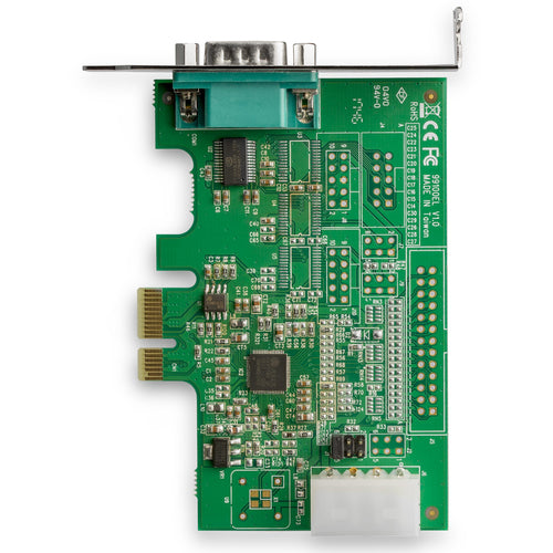 StarTech.com Tarjeta Adaptadora Serie PCI Express RS232 de 4 Puertos - Tarjeta Controladora Serie PCIe RS232 - PCIe a Se