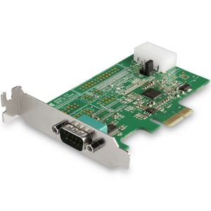 StarTech.com Tarjeta PCI Express Adaptadora de 1 Puerto Serie RS232 - Tarjeta Controladora Serial PCIe RS232 - PCIe a DB9 UART16950 - Tarjeta de Expansión de Perfil Bajo - Windows y Linux tarjetas y adaptadores de interfaz PCIe De serie PCIe 1.1 1