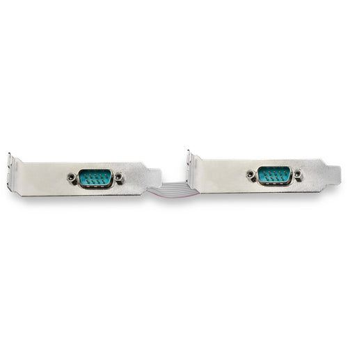 StarTech.com Tarjeta Adaptadora Serie PCI Express RS232 de 2 Puertos - Tarjeta Controladora Serie PCIe RS232 - PCIe a Se