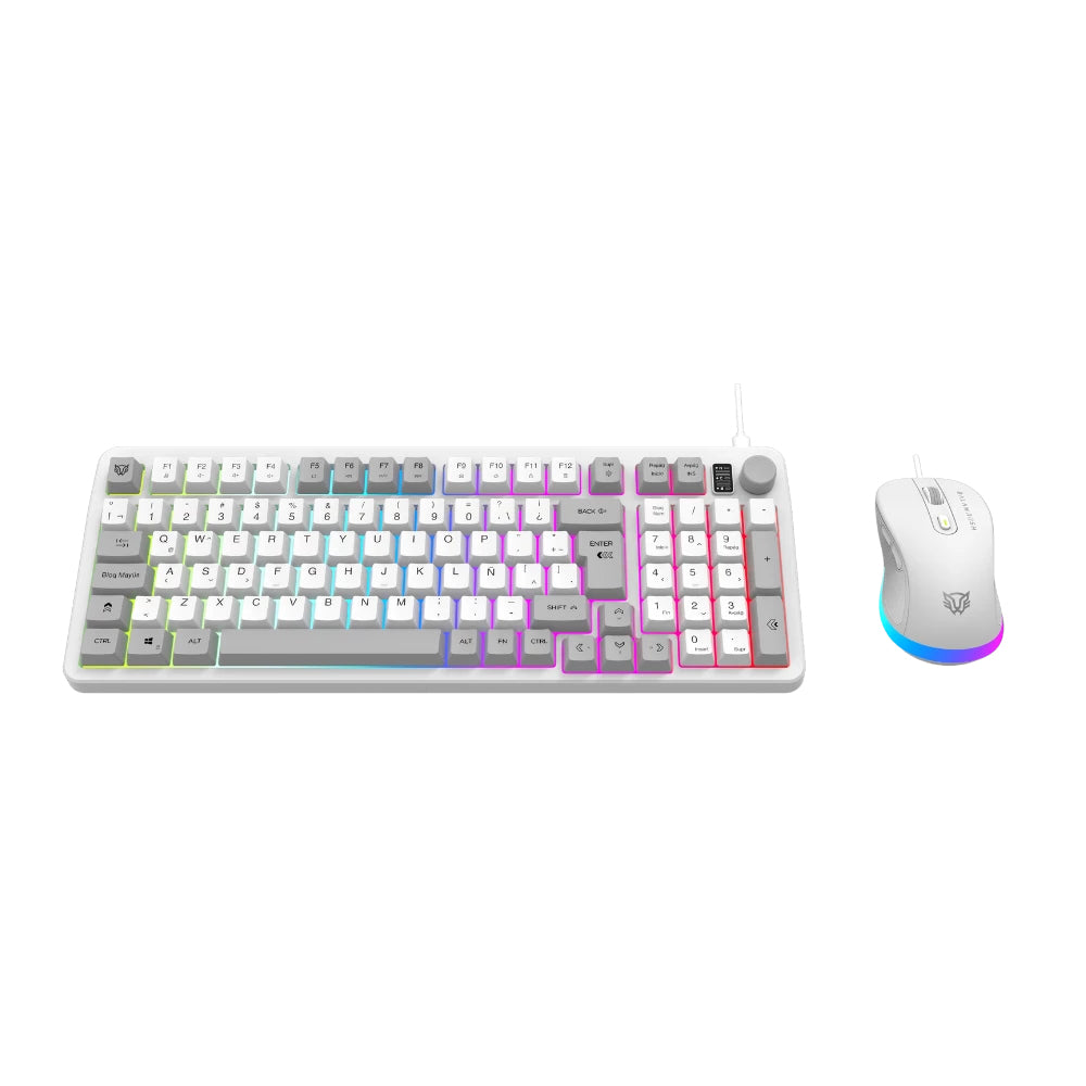 Combo Gamer BALAM RUSH 2 en 1 Alámbrico Squad Conquest KG515 / Teclado + Mouse / USB 2.0 / Mouse Óptico + 7200 DPI + Tec