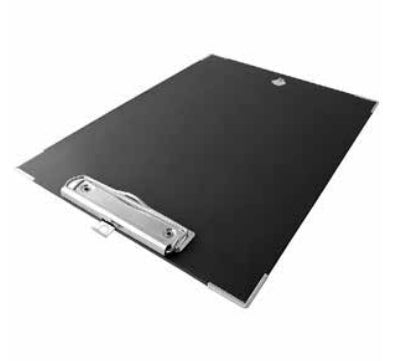 Techmakro KITTB5NG portapapeles Carta Cloruro de polivinilo (PVC), Caja de cartón Negro, 240 mm, 330 mm
