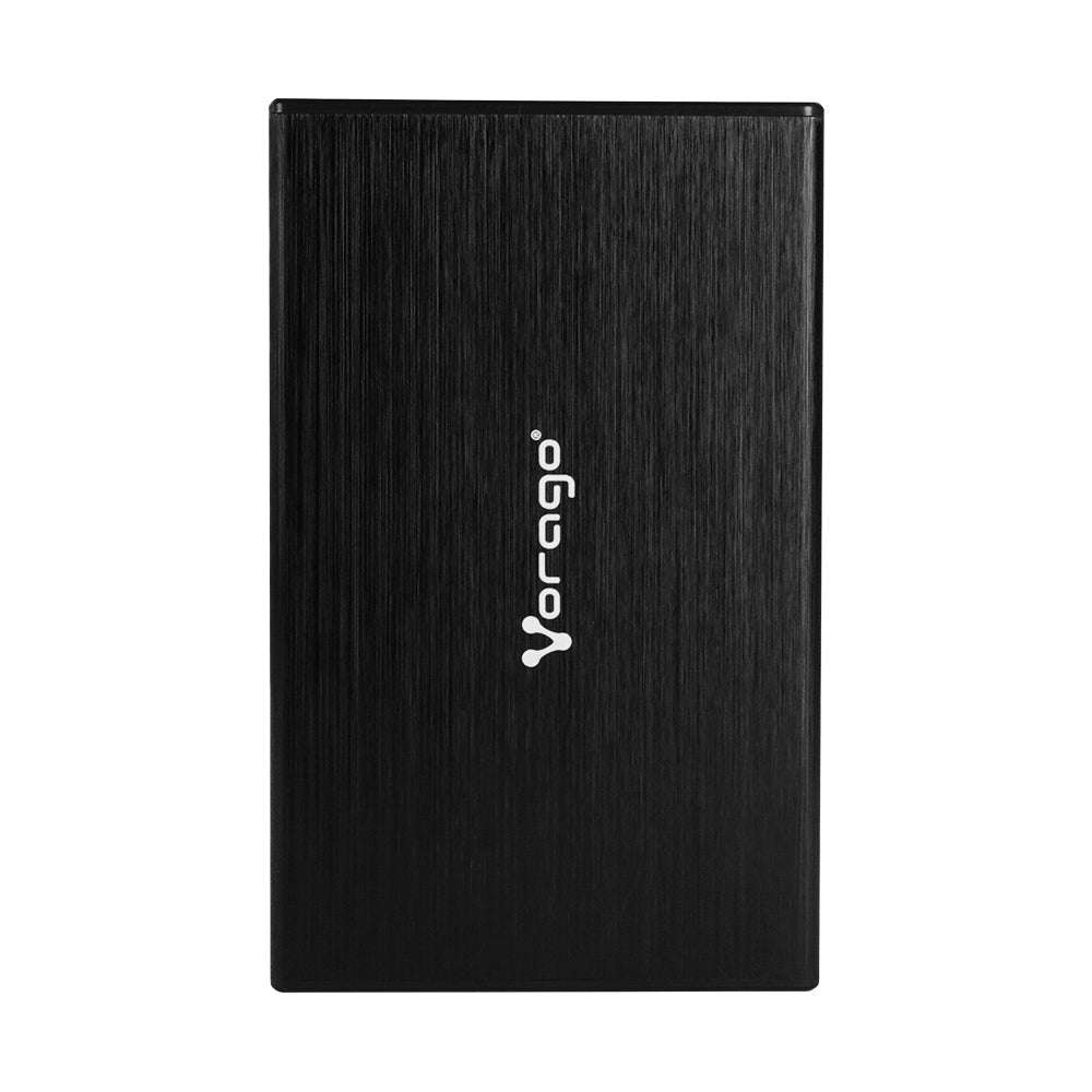 Vorago HDD-202 caja para disco duro externo Cubierta de disco duro/SSD Negro 2.5", SATA, 10 Gbit/s, Conexión USB