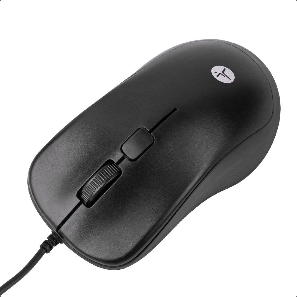 TechZone TZACMOA01 ratón Hogar Ambidiestro USB tipo A IR LED 1200 DPI, Negro