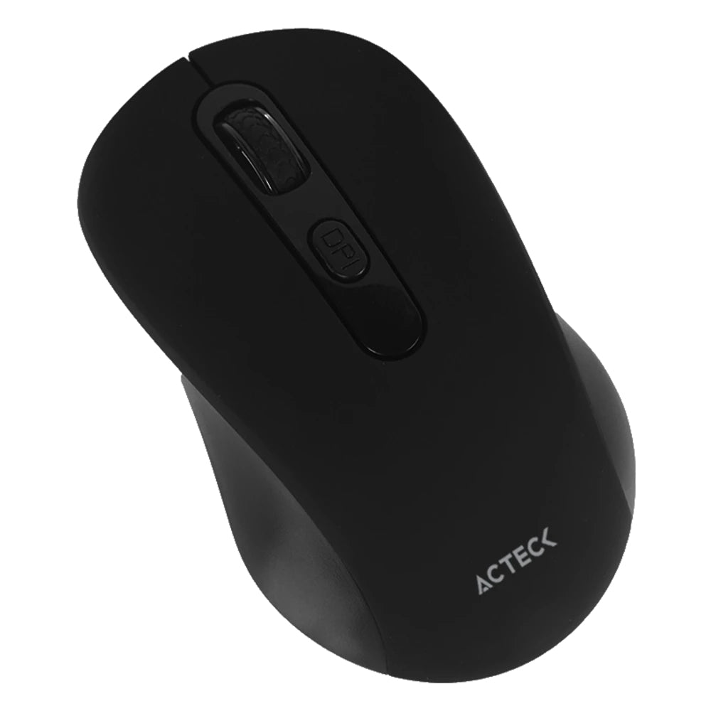 Mouse ACTECK Confortable Optimize Joy MI215 Inalambrico 2.4 Ghz 800-1600 dpi 3 Nvls 3 Bot Negro