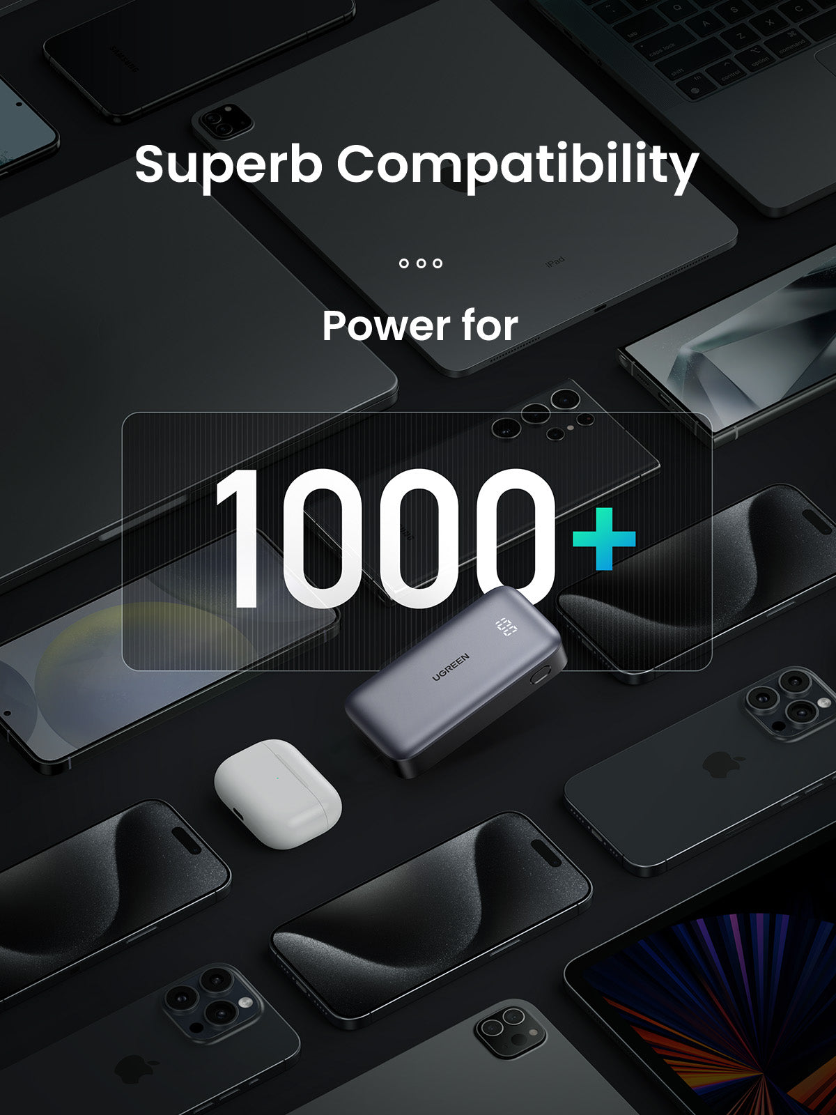 Ugreen 10000mAh Mini Powerbank Quick Charging 30W Gris