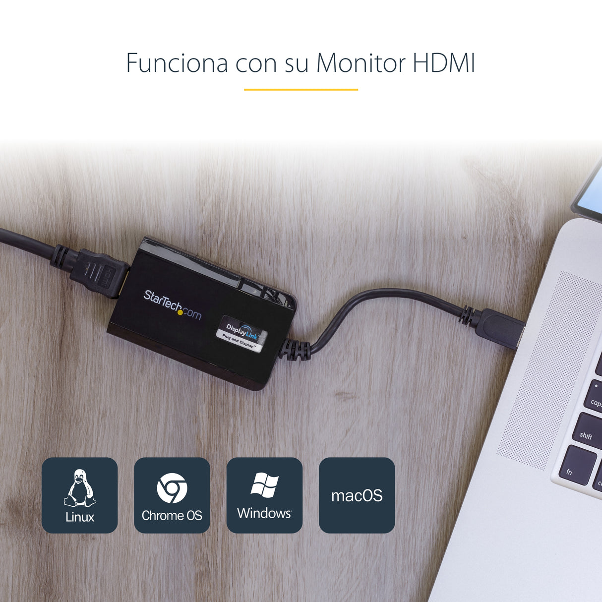 StarTech.com Adaptador USB 3.0 HDMI - Certificado con DisplayLink - 1920x1200 Adaptadores gráficos USB 3.2 Gen 1 (3.1 Ge