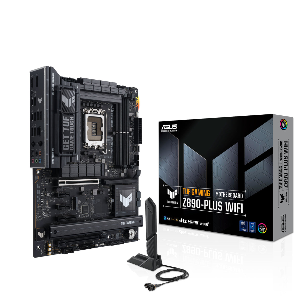 ASUS TUF GAMING Z890-PLUS WIFI Intel Z890 LGA 1851 (Socket V1) ATX, Intel Core Ultra (Series 2), DDR5-SDRAM, 256 GB