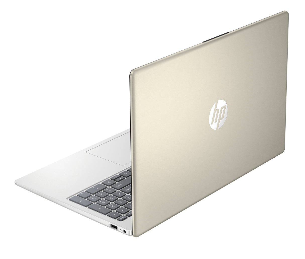 HP Laptop 15-fc0043la AMD Ryzen™ 3 7320U Computadora portátil 39.6 cm (15.6") Full HD 8 GB LPDDR5-SDRAM Wi-Fi 6 (802.11ax) Windows 11 Home Oro