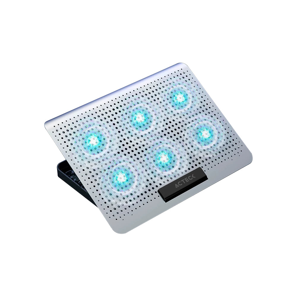Base Enfriadora ACTECK Froost Max B480 Para Laptop / 6 Ventiladores/ 9 Niveles de ajuste / Negro