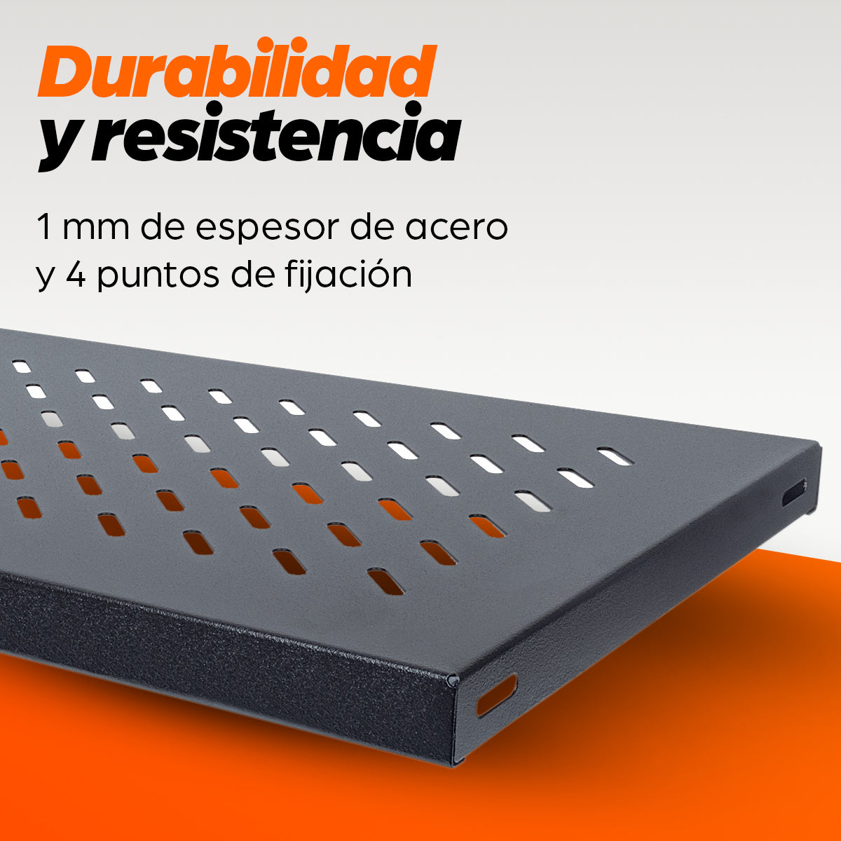 Intellinet Étagère fixe 19", 1U, profondeur 345 mm, charge max. 50 kg, noire, garantie trois ans Rack Cajón metálico par