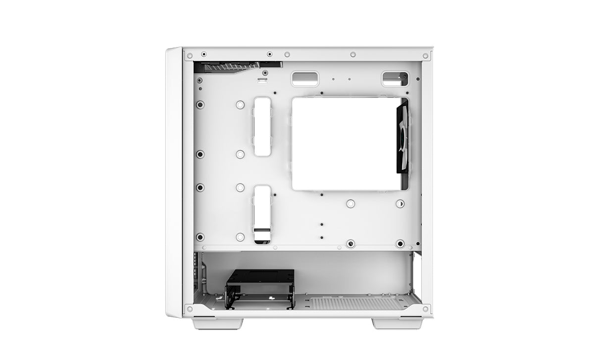 DeepCool CC360 WH ARGB carcasas ordenador ABS, Acero, Vidrio templado Mini Tower PC Blanco