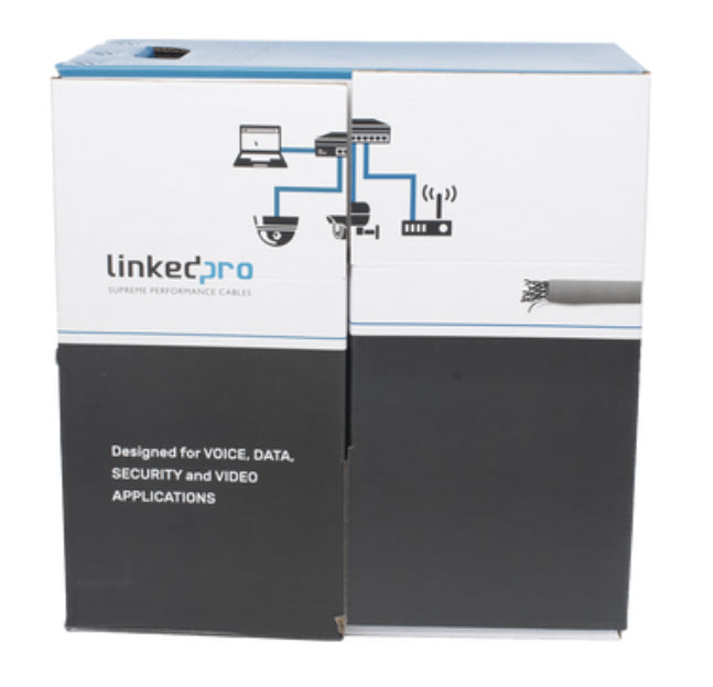 LinkedPRO EP-CAT-5E-R2 cable de red Gris 305 m Cat5e U/UTP (UTP)