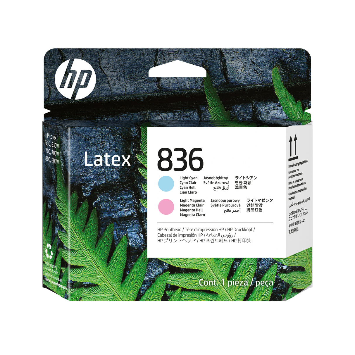 HP Cabezal de impresión Latex 836 cian claro/magenta claro, Impresoras HP Latex 700, 700 W, 800