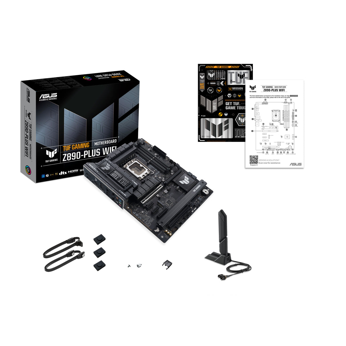 ASUS TUF GAMING Z890-PLUS WIFI Intel Z890 LGA 1851 (Socket V1) ATX, Intel Core Ultra (Series 2), DDR5-SDRAM, 256 GB
