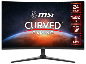 Monitor Gamer Curvo LED MSI G243CV de 24", FHD 1080p, 1ms, Color Negro, 144Hz, FreeSync