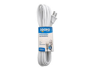 Regleta Doméstica iGoto 3 Tomas, Calibre 16, 4m, Blanco