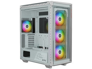 Gabinete Gamer XPG Battlecruiser II Mid Tower, E-ATX, Color Blanco, 4 Ventiladores, 360mm de Refrigeración