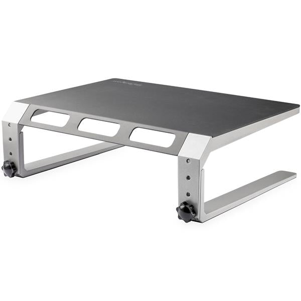 StarTech.com Base para Monitor - Riser de Acero y Aluminio - Soporte de Altura Ajustable estaciones de trabajo sentado o de pie Negro, Plata 1 81,3 cm (32") 10 kg
