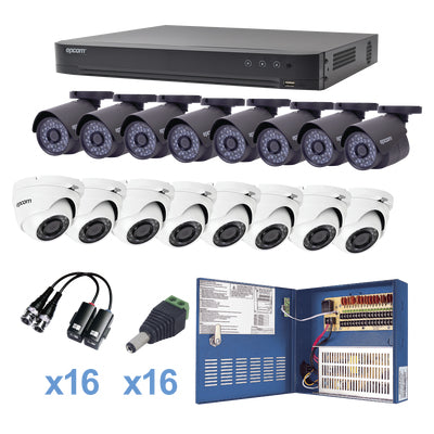Epcom KEVTX8T8B/8EW kit de videovigilancia Alámbrico 16 canales
