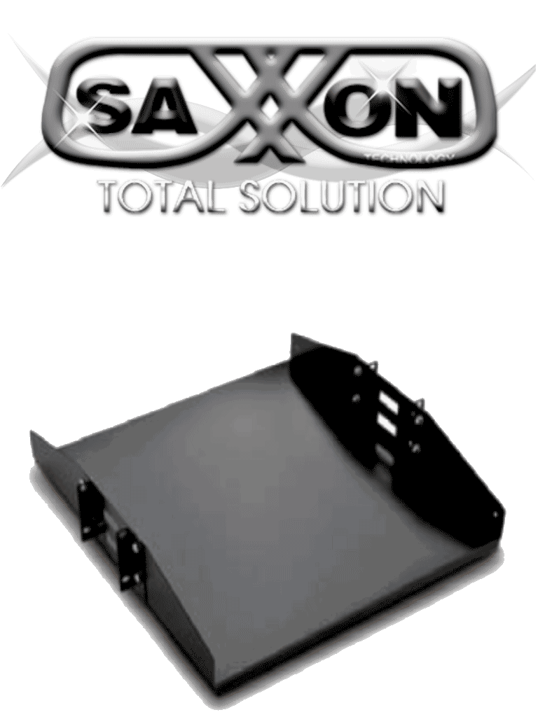 Charola Doble Cara para Rack 19" (48.26 cm) 2 UR 50 KG - SAXXON 70140202