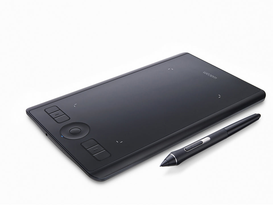 Wacom Intuos Pro (S) tableta gráfica Negro 5080 lpi 160 x 100 mm USB/Bluetooth, Inalámbrico, Pluma, Tocar