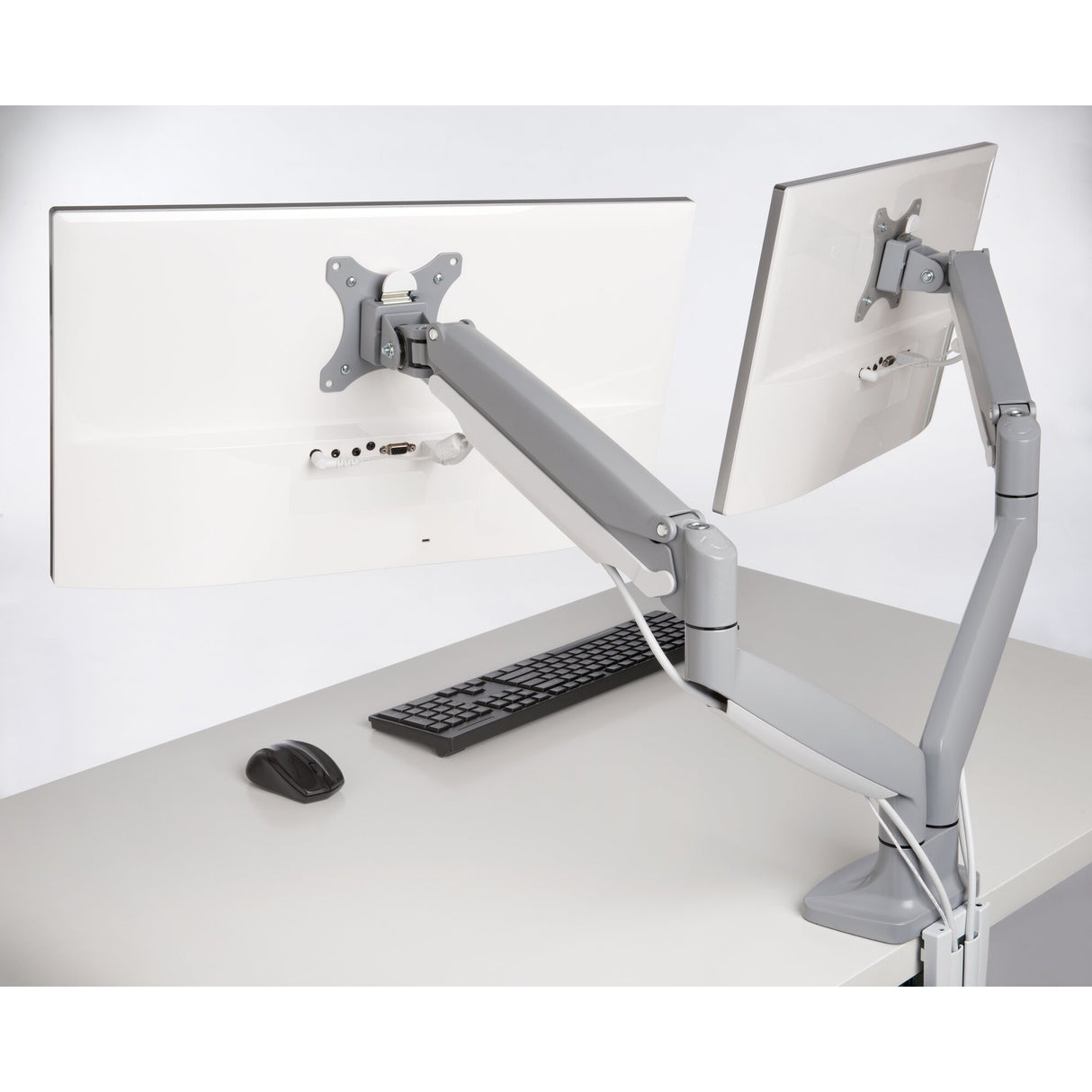 Kensington Brazo SmartFit de altura ajustable con un toque para dos monitores Monitor