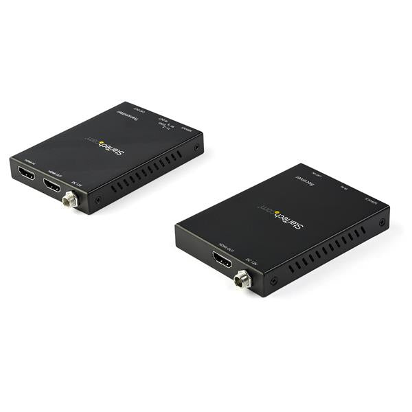 StarTech.com Juego Extensor HDMI por CAT6 - Alargador Balun 4K 60Hz audio/vídeo extendedores Transmisor y receptor de señales AV 3840 x 2160 Pixeles Cat6 50 m