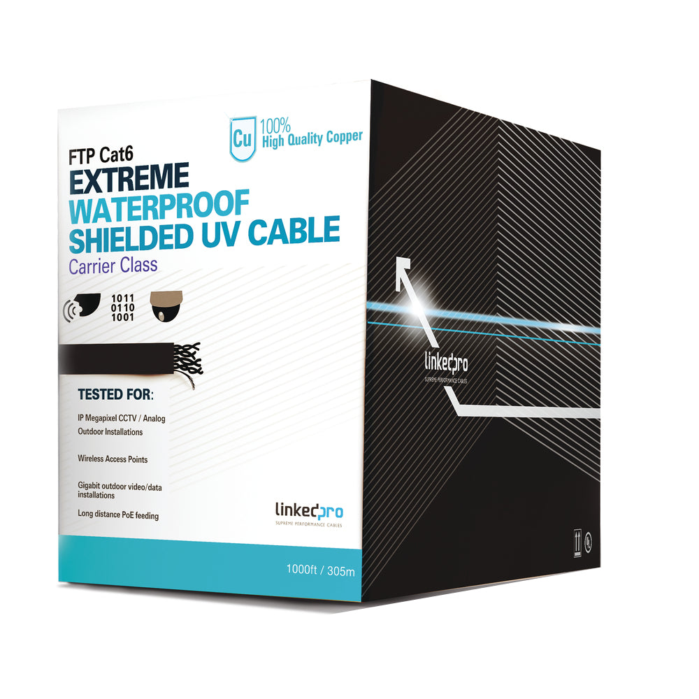 LinkedPRO PRO-CAT5-EXT-LITE cable de red Negro 305 m Cat5e U/UTP (UTP)