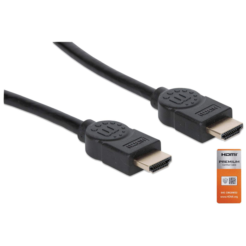 Manhattan Cable HDMI 4K@60 Hz con Ethernet, 5 m, certificado, apto para TODOS los usos 4K y 1080p/HD