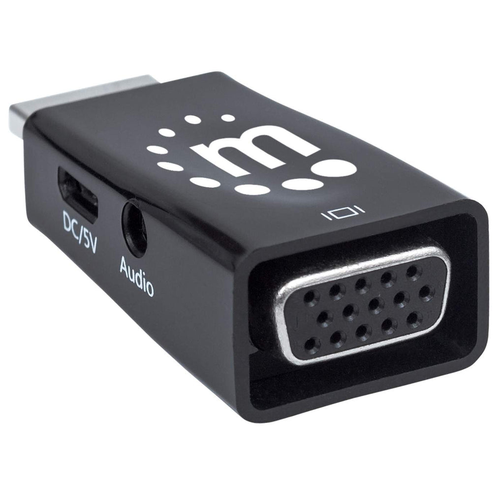 Manhattan Micro Convertidor HDMI a VGA con salida de audio Cable HDMI VGA, 3.5mm Macho Hembra
