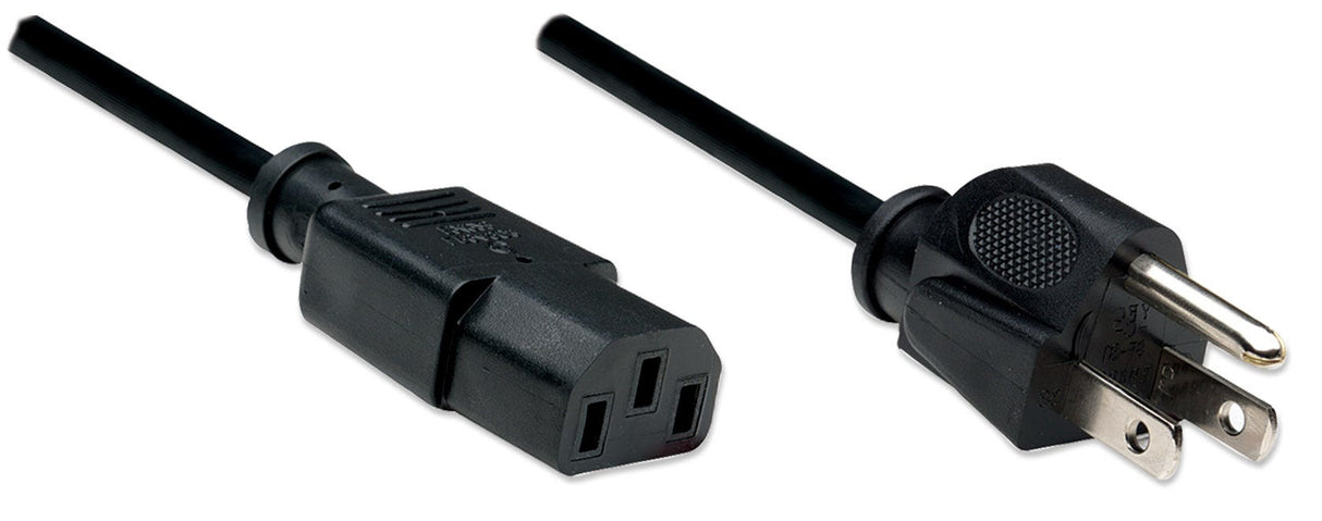 Manhattan Cable de Alimentación Cable Negro Macho Hembra 1,8 m