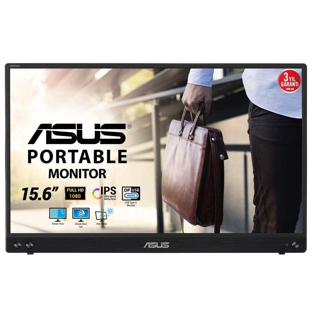 ASUS MB16ACV Monitor 39,6 cm (15.6") 1920 x 1080 Pixeles Full HD LED Negro