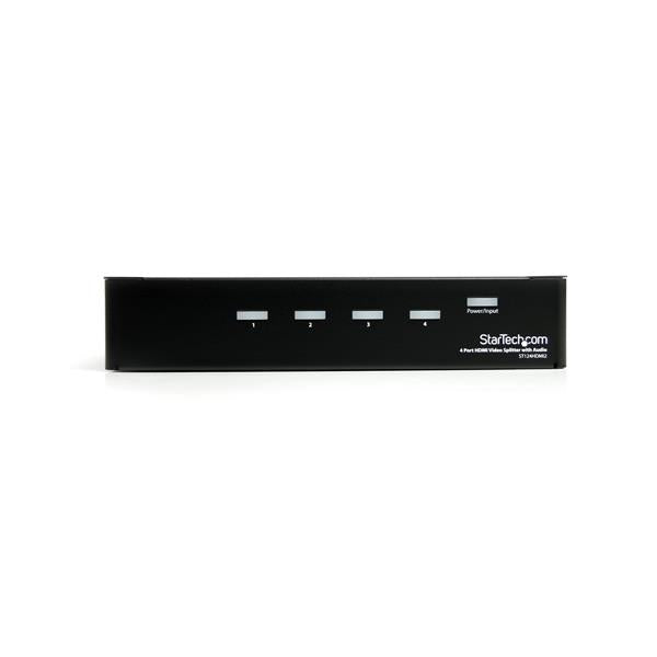 StarTech.com Multiplicador HDMI de 4 puertos y amplificador de señal - Splitter - 1920x1200 -1080p divisores de vídeo HDMI 4x HDMI 4 5