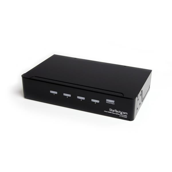 StarTech.com Multiplicador HDMI de 4 puertos y amplificador de señal - Splitter - 1920x1200 -1080p divisores de vídeo HDMI 4x HDMI 4 5