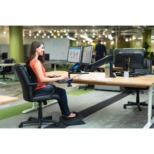 Kensington Apoya pies SmartFit Solemate Plus (negro) Soportes para el apoyo de pies Negro Si 45 cm