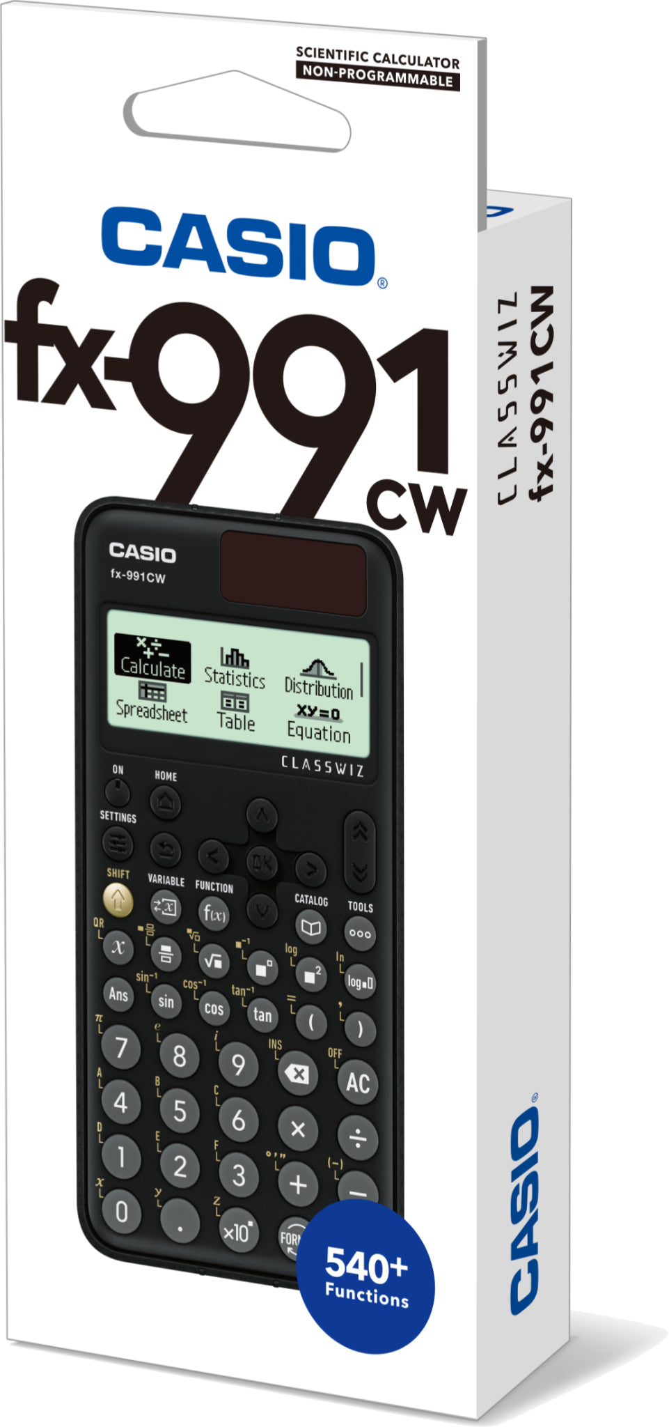 Casio FX-991CW calculadora Bolsillo Calculadora científica Negro, 12 dígitos, Batería