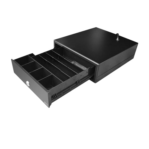 3nStar CD200 cajón de efectivo Cajón electrónico de dinero, Plástico, Acero, Negro