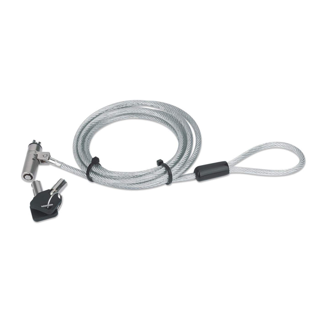 Manhattan Candado de Seguridad Wedge N17 para Portátiles Cable Metálico Portátil Llave Kensington