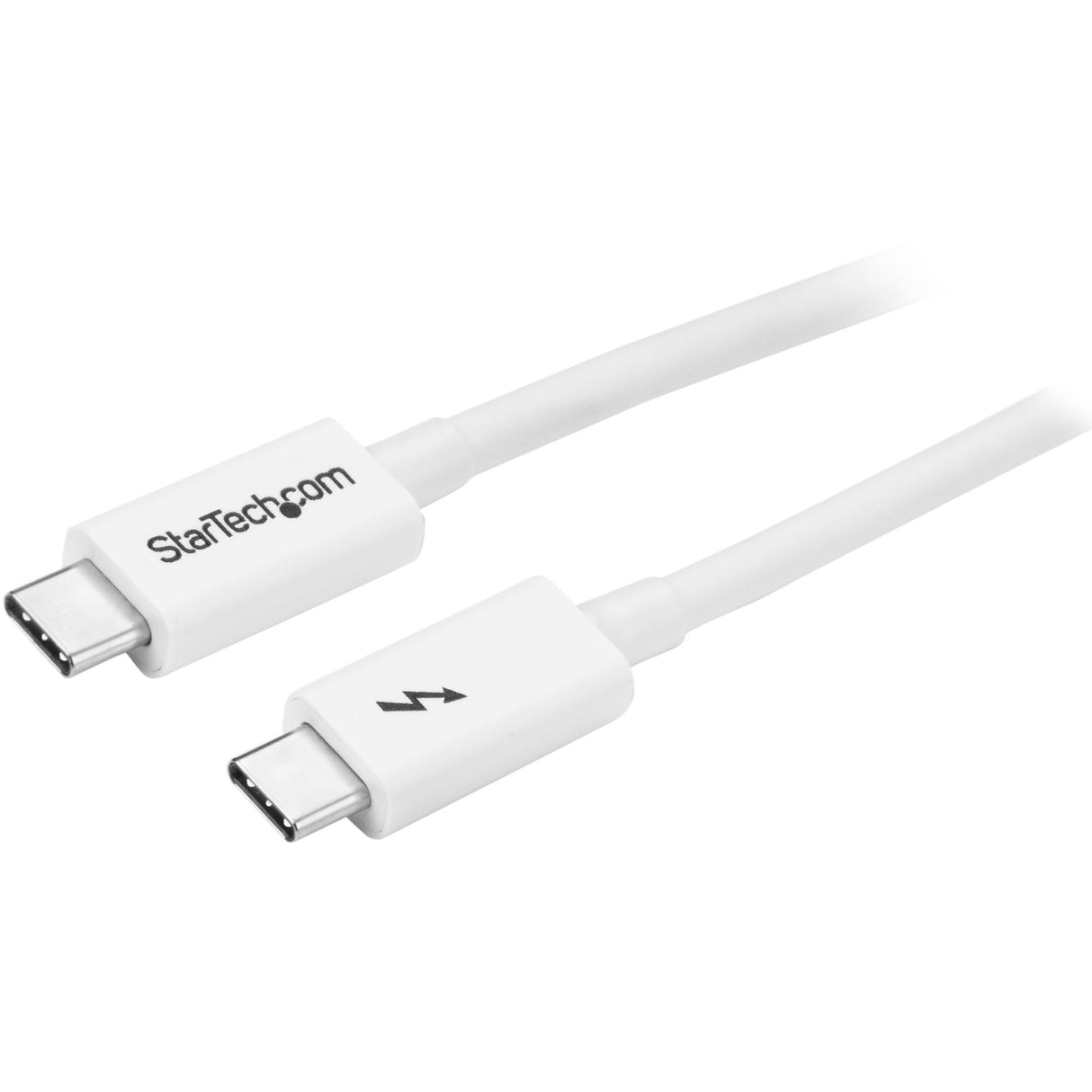 StarTech.com Cable Thunderbolt 3 Pasivo de 1m - 20Gbps - PD 100W - Vídeo 4K - Cable Thunderbolt - Certificado Thunderbolt - Compatible con USB4 / Modo Alt DP - Thunderbolt 4 - USB 3.2 - USB-C - Blanco Cable Masculino Masculino 1 m 20 Gbit/s
