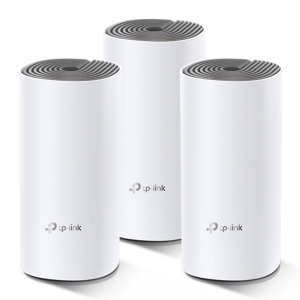 TP-Link Deco E4 (3-pack) sistemas wi-fi mesh (wi-fi en malla) Sistema de malla Blanco, Gris LAN, WLAN Interno