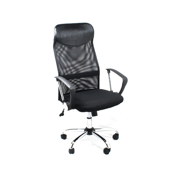Xtech AM160GEN46 silla para oficina o computadora asiento acolchado Respaldo con rejilla, Negro, Negro, Tela