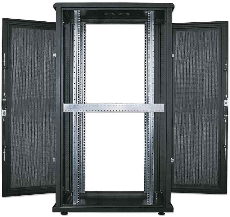 713276 - Intellinet Armoire serveur autoportante 19", 42U, 800 × 1000 mm (largeur x profondeur), noire, en kit, charge max.