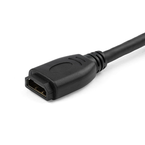 StarTech.com Cable de 15cm de Extensión Alargador HDMI 2.0 de Alta Velocidad con Ethernet - Extensor de Puertos - Cable