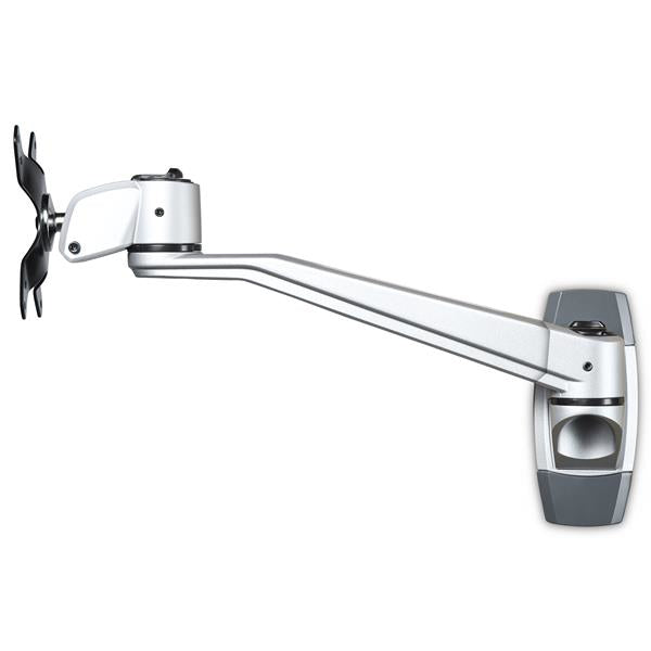 StarTech.com Brazo de Montaje en Pared para Soporte de Monitores VESA hasta 30" - con Brazo Articulado de 26cm - Premium Monitor Plata