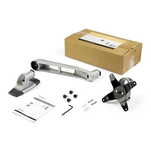StarTech.com Brazo de Montaje en Pared para Soporte de Monitores VESA hasta 30" - con Brazo Articulado de 26cm - Premium Monitor Plata