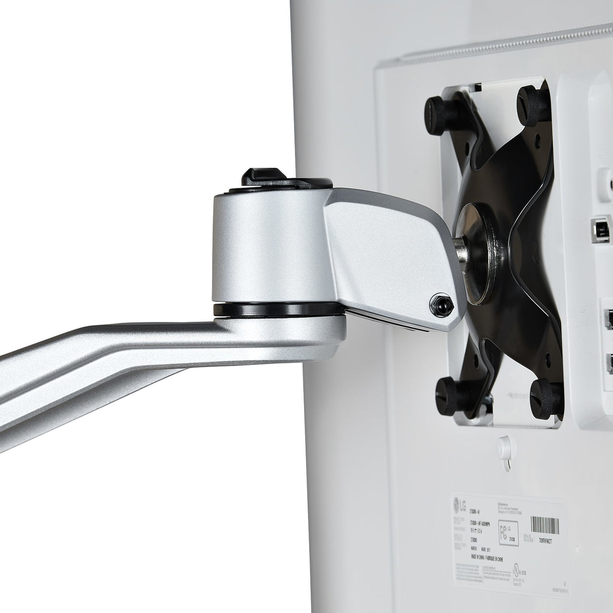 StarTech.com Brazo Articulado Prémium para Dos Monitores de hasta 27" (8Kg) - Soporte VESA de Altura Ajustable - Montaje Mordaza/Ojal en Escritorio - con Rotación, Inclinación y Giro - Plata Monitor Plata