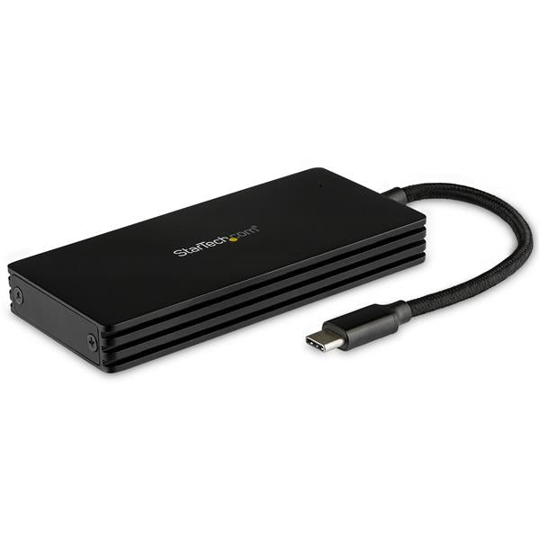 StarTech.com Caja USB 3.1 (10Gbps) USB-C para SSD M.2 SATA - Caja Externa Portátil para Disco USB Tipo C - de Aluminio cajas para discos duros externos 1 M.2 cm (M.2") M.2 Si