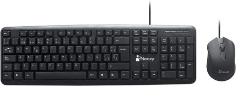 Teclado Y Mouse Nextep Ne-416 Usb 800 Dpi Color Negro Windows/Ios